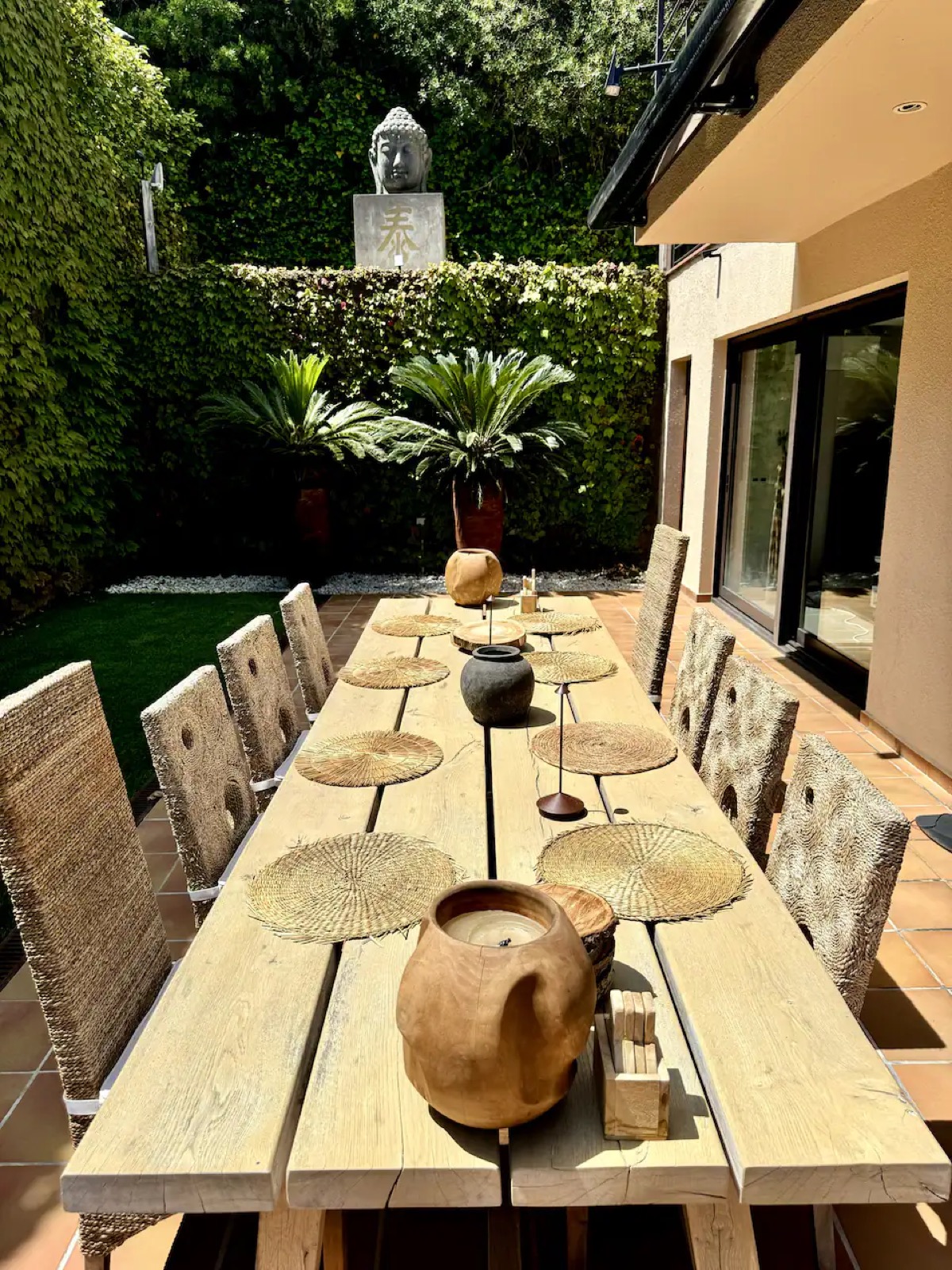 Outdoor dining area